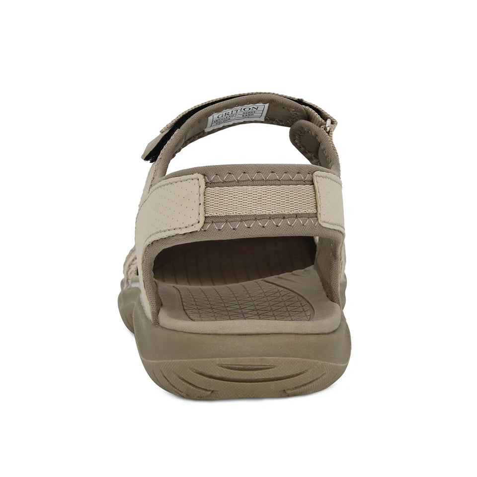GRITION Women Sandals Casual Outdoor Shoes Closed Toe Flat Heels Elastic Fabric New Fashion 36-41 Ladies Trekking Hiking Sandals