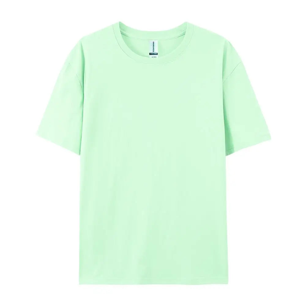 Cotton Solid Color Women's T-Shirts Multicolor Summer Short Sleeve Unisex Comfortable Tee Shirts Casual Fashion Woman Sportswear