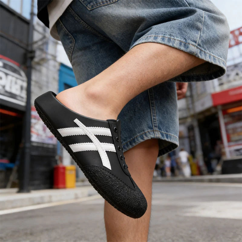 Yellow Eva Mules Clogs Bruce Lee Onitsuka Style Slippers