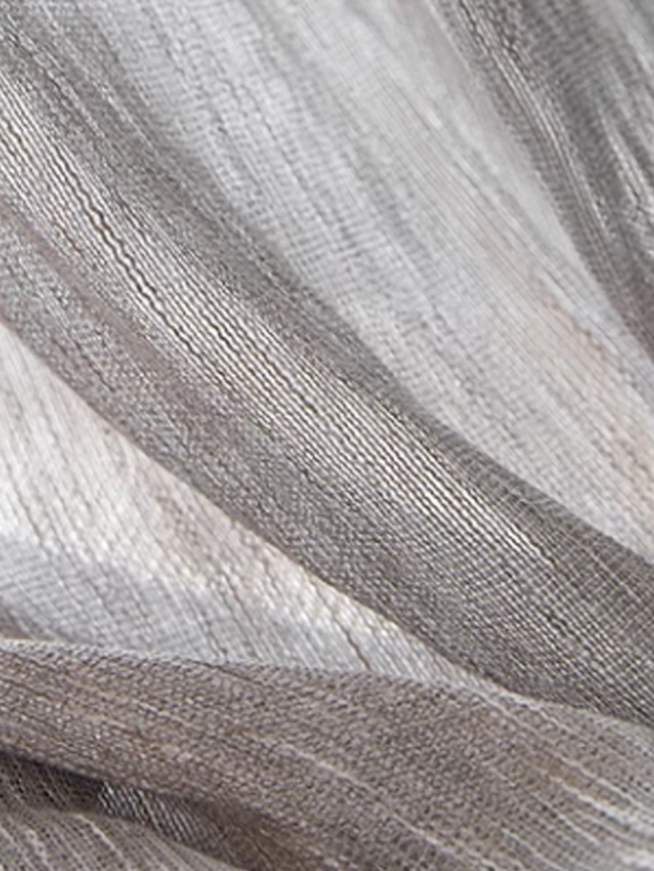 Korean grey solid color cotton linen curtain windproof heat insulation curtain for living room and bedroom