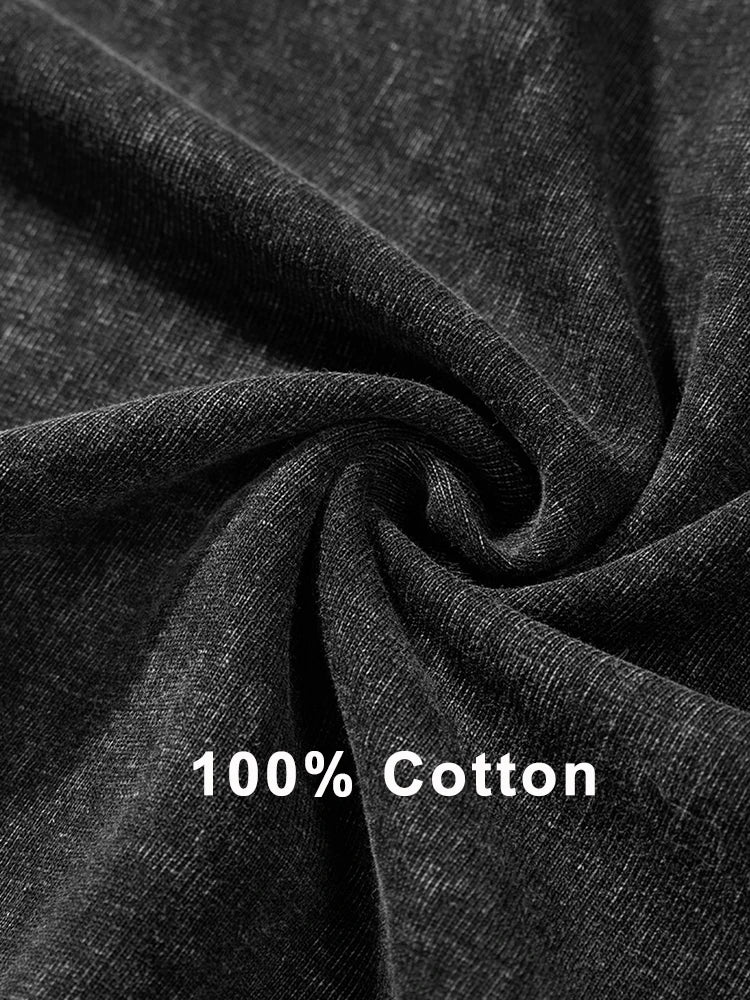 2026 Summer Washed T-Shirts 230G Heavy Cotton Vintage Faded Color Plus Size Unisex Basic Tee Short Sleeve Loose Workout Tops