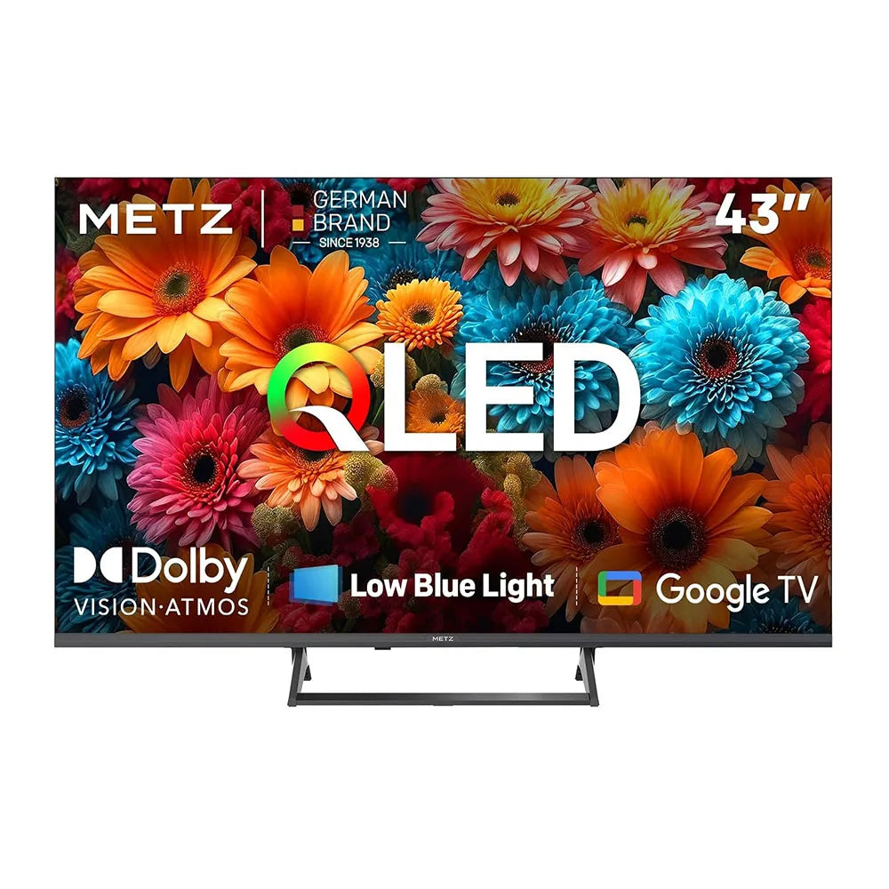 METZ 43" QLED 4K Smart TV – Google TV Dolby Vision