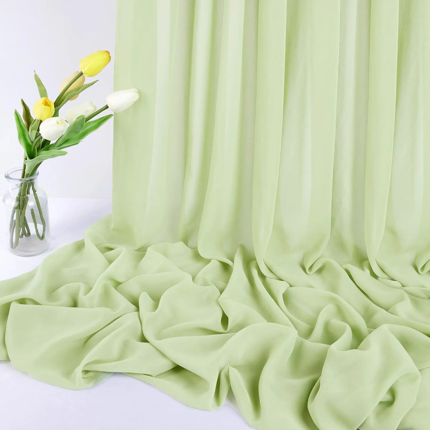 Solid Chiffon Fabric – 145cm Wide, 16 Colors