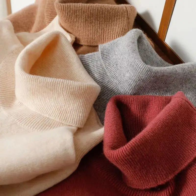 Merino Wool Turtleneck Pullover