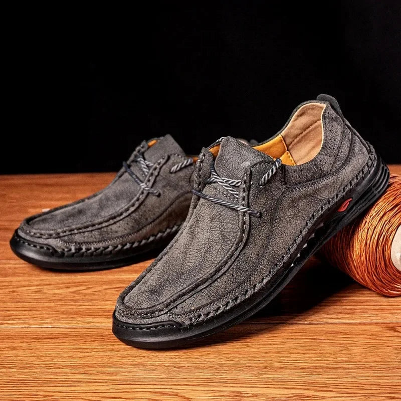 STREET CRAFT - Microfiber Leather Casual Sneakers - Built for the Long Game