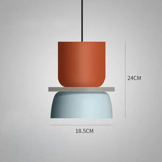 Macaron Pendant Lamp – Nordic, Multi-Color, S/M/L