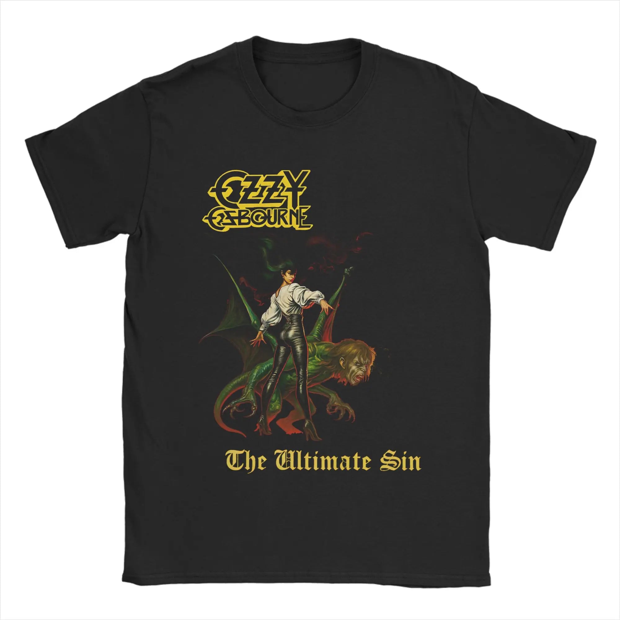 Black Sabbath Band Ozzy Osbourne Men's T-shirt Four Seasons New Style Unisex Casual T-shirt