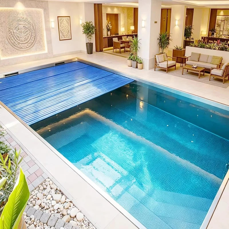ALUMINUM FRAME POOL COVER - Automatic Retractable - UV & Waterproof