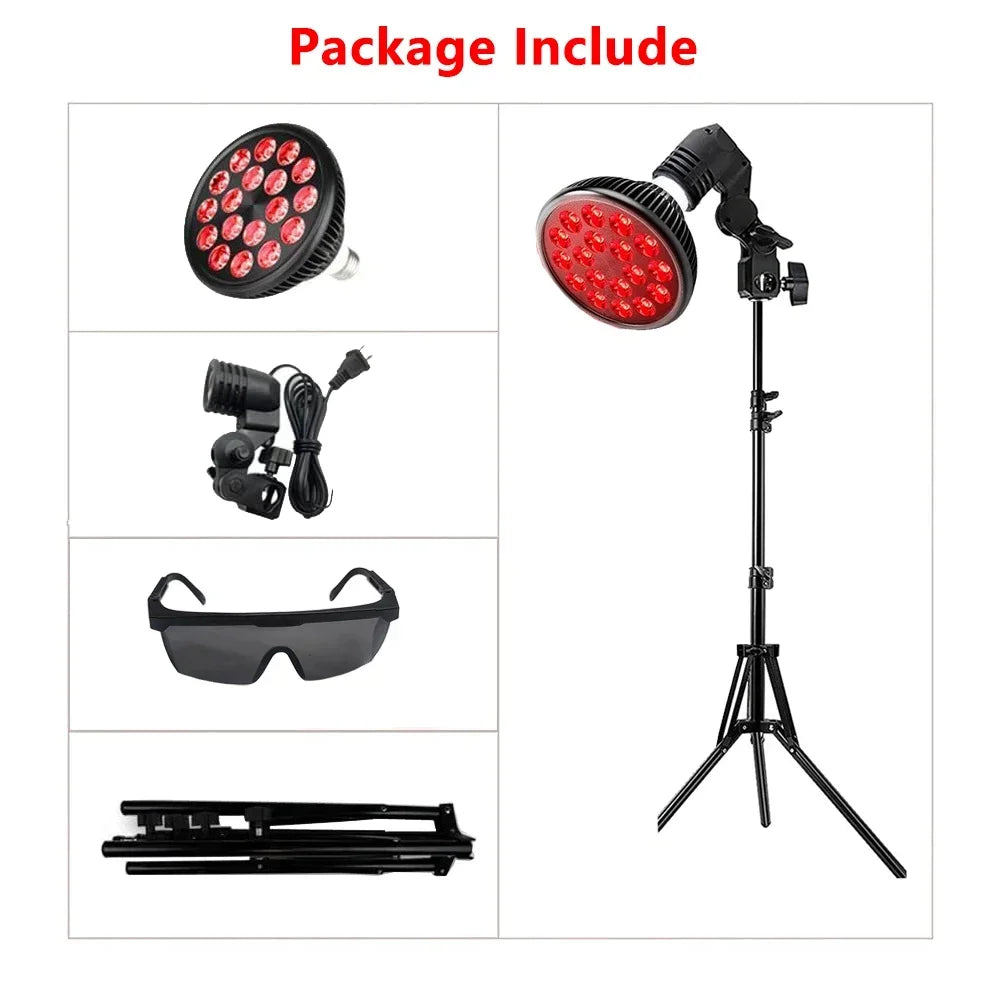 Red Light Therapy Lamp 54W – 660nm & 850nm