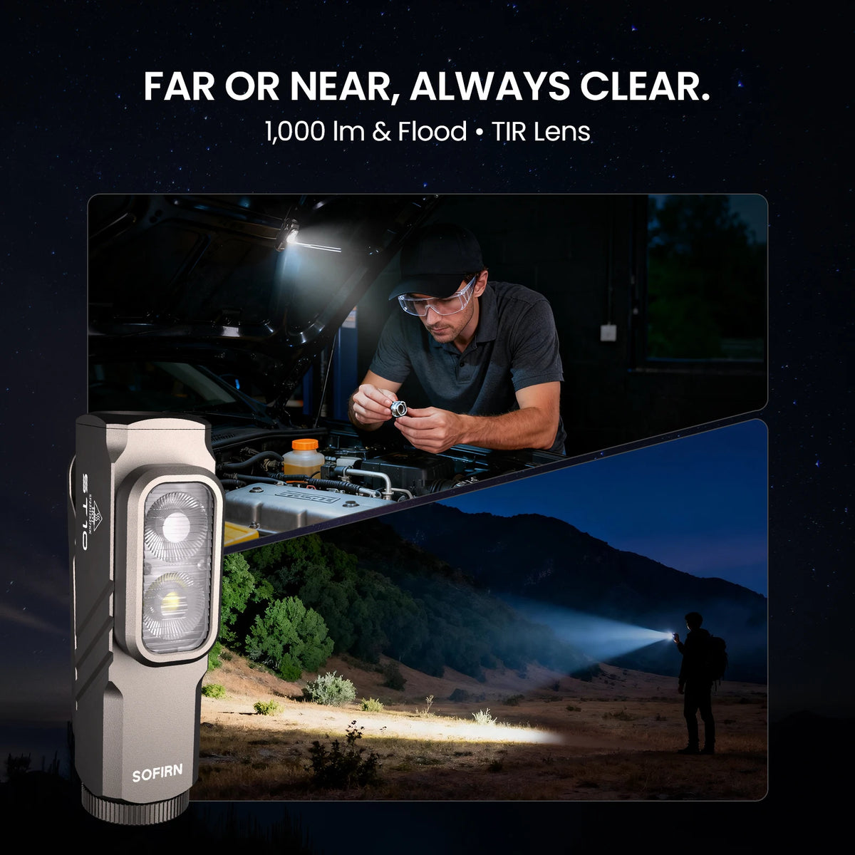 Sofirn ST10 Flashlight - 1000LM EDC