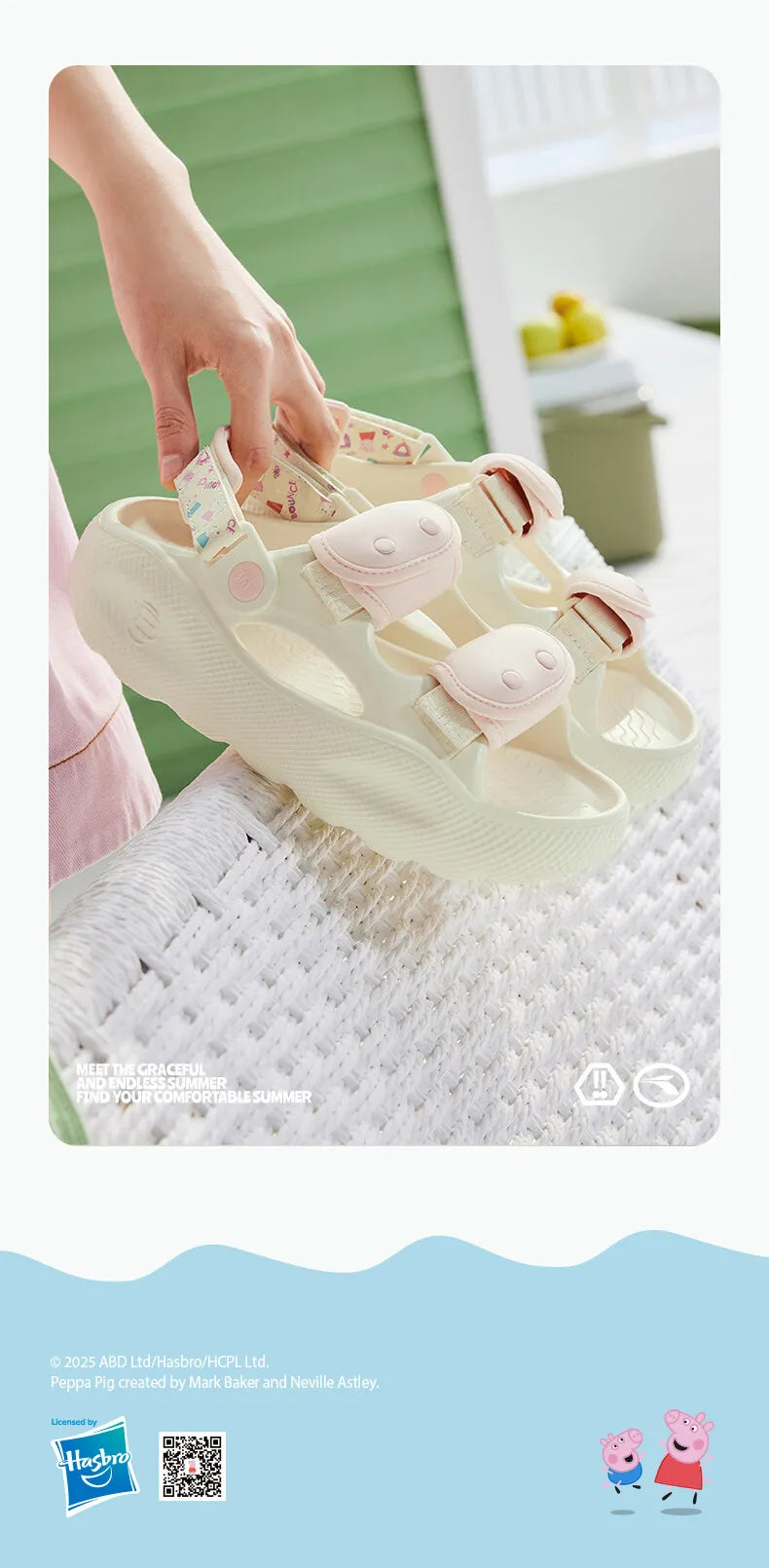 361 Degrees Women's Sandals Outdoor Thick-soled Breathable Non-Slip Casual Trendy Comfortable Soft Female Slippers 682526714F