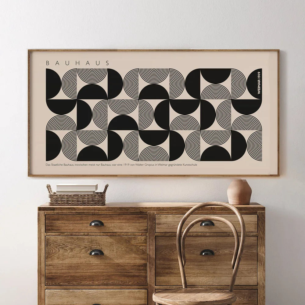 Colorful Bauhaus Wall Art - geometric print - modern decor