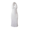 Tuularose Polka Dot Hanging Neck Long Dress Women Elegant Strapless Sexy Lace-up Sleeveless Backless Fashion Club Party Dresses