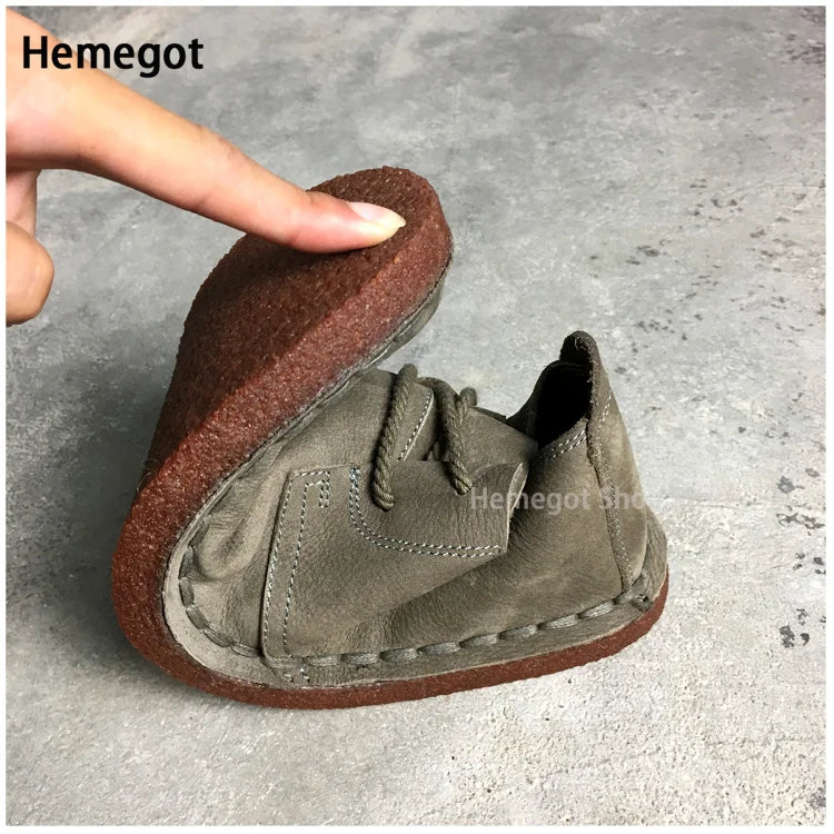 HERITAGE DRIVE - Men's Handmade Cowhide Casual Shoes - Vintage British, Soft Sole