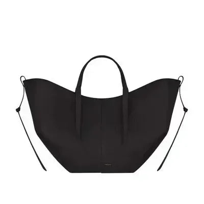 Luxury Cowhide Handbag for Women – Large Capacity Tote, Trendy Pleated Shoulder Bag for Work – Includes Wallet & Clutch