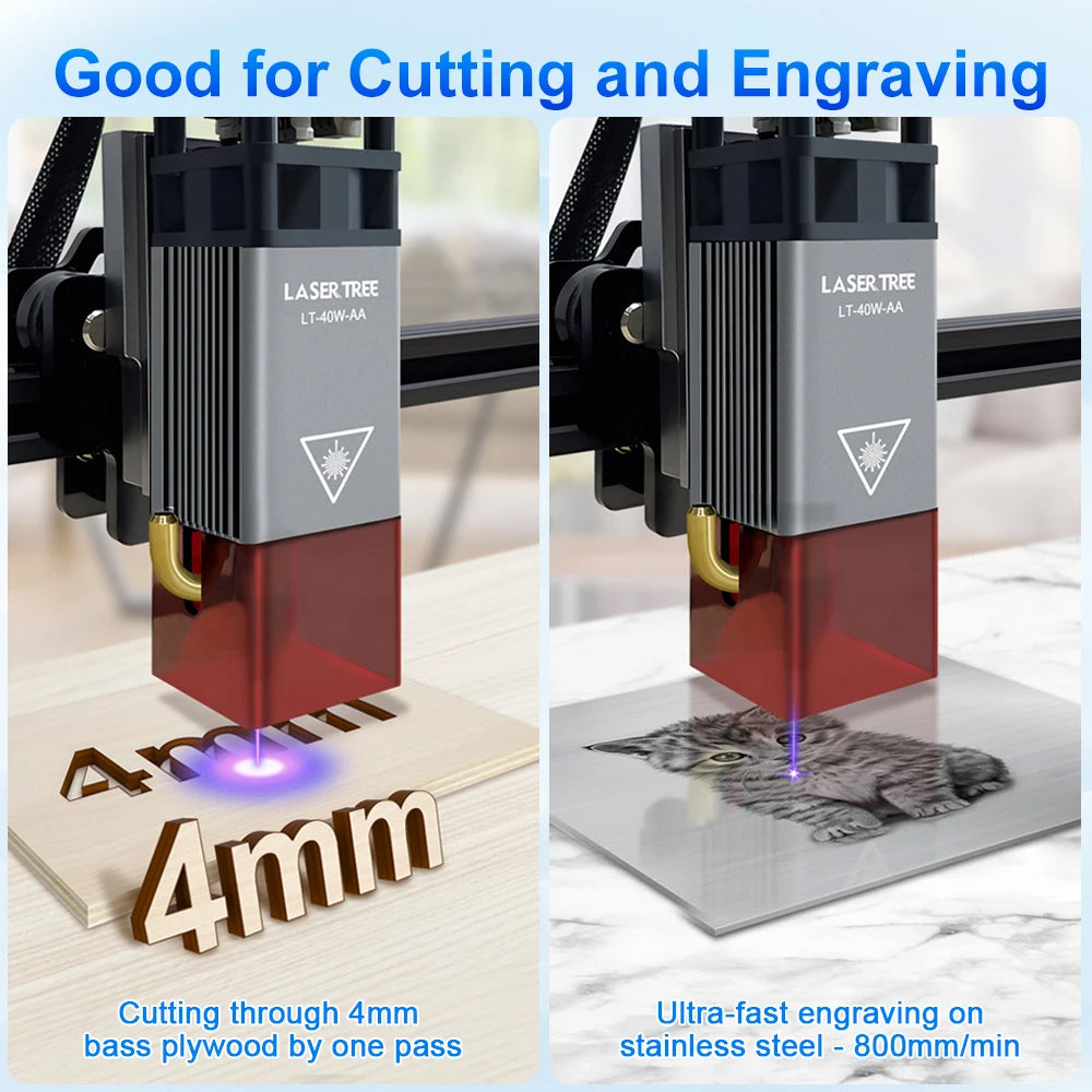 Laser Engraving Module - 5W & Air Assist Nozzle - Workshop Detail