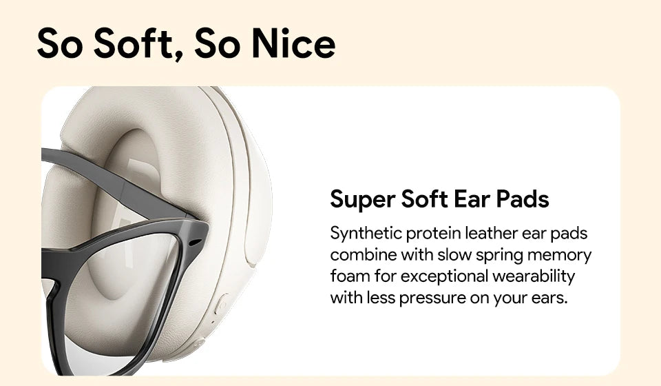 QCY H3 ANC Wireless Headphones BT 5.4 Hi-Res 43dB