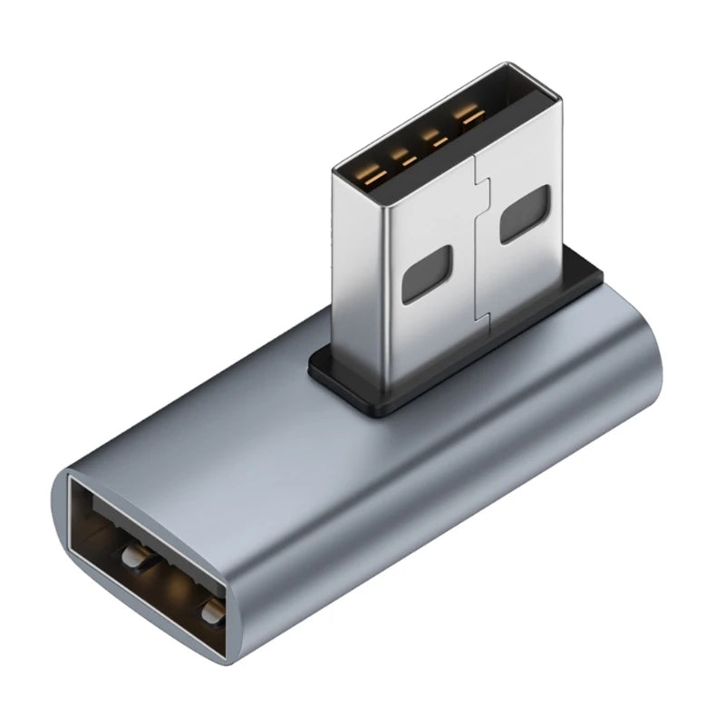 90 Degree USB 3.0 Male to Female Right Angle Extension Adapter USB Upward  Elbow Adapter 10Gbps For Laptop PC Connector Converte