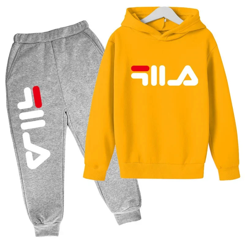 3-13 Years Old 2-piece Girl Sui 2025 Spring and AutumnOutdoor Jogging Suit  Children's Boys and Girls Casual Sports Top + Pants