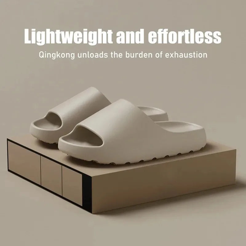Coconut Slippers Cloud Thick-soled Sandals Summer Fashion Soft Bottom Beach Men's Slippers Women's Sandals EVA Slides
