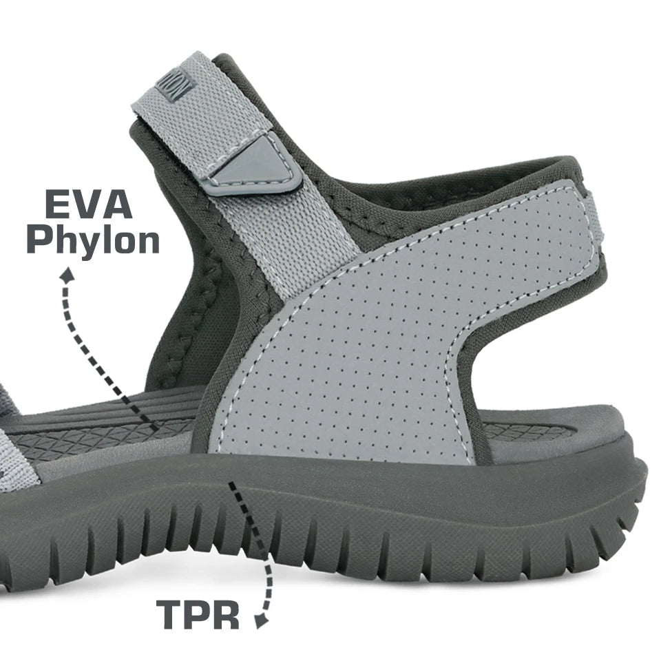 GRITION Women Sandals Casual Outdoor Shoes Closed Toe Flat Heels Elastic Fabric New Fashion 36-41 Ladies Trekking Hiking Sandals