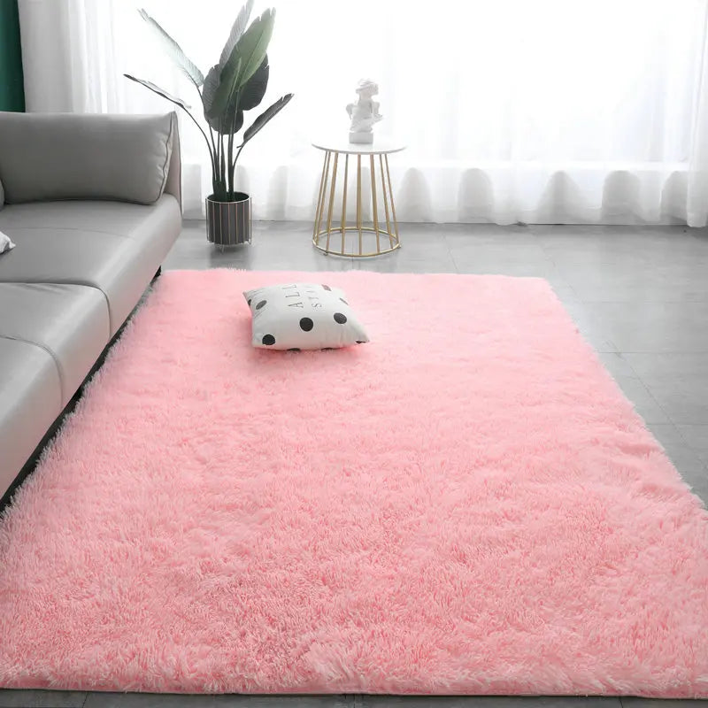 SOFT GROUND - Nordic Solid Color Carpet - Anti-Slip, Waterproof, Long Pile