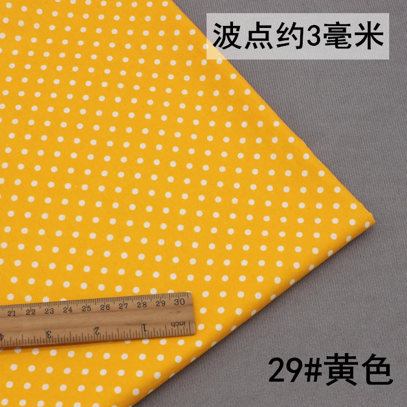 Pure Cotton Polka Dot Poplin Fabric Thin Upholstery By the Meter for Clothes Shirts Pants Skirts Dresses DIY Sewing Soft Textile