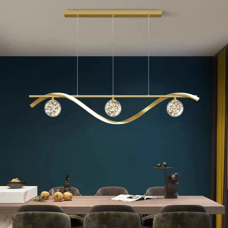 Modern LED Pendant Light – Smart Dimmable, App & Remote Control