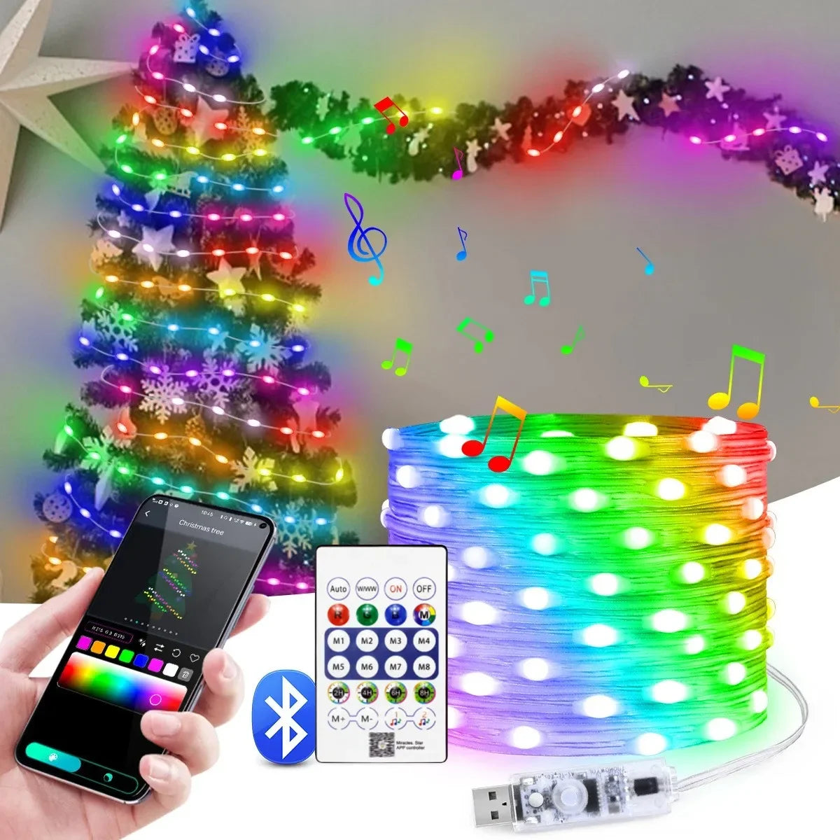 RGBIC Smart String Lights - 5 to 20 m - Party Color