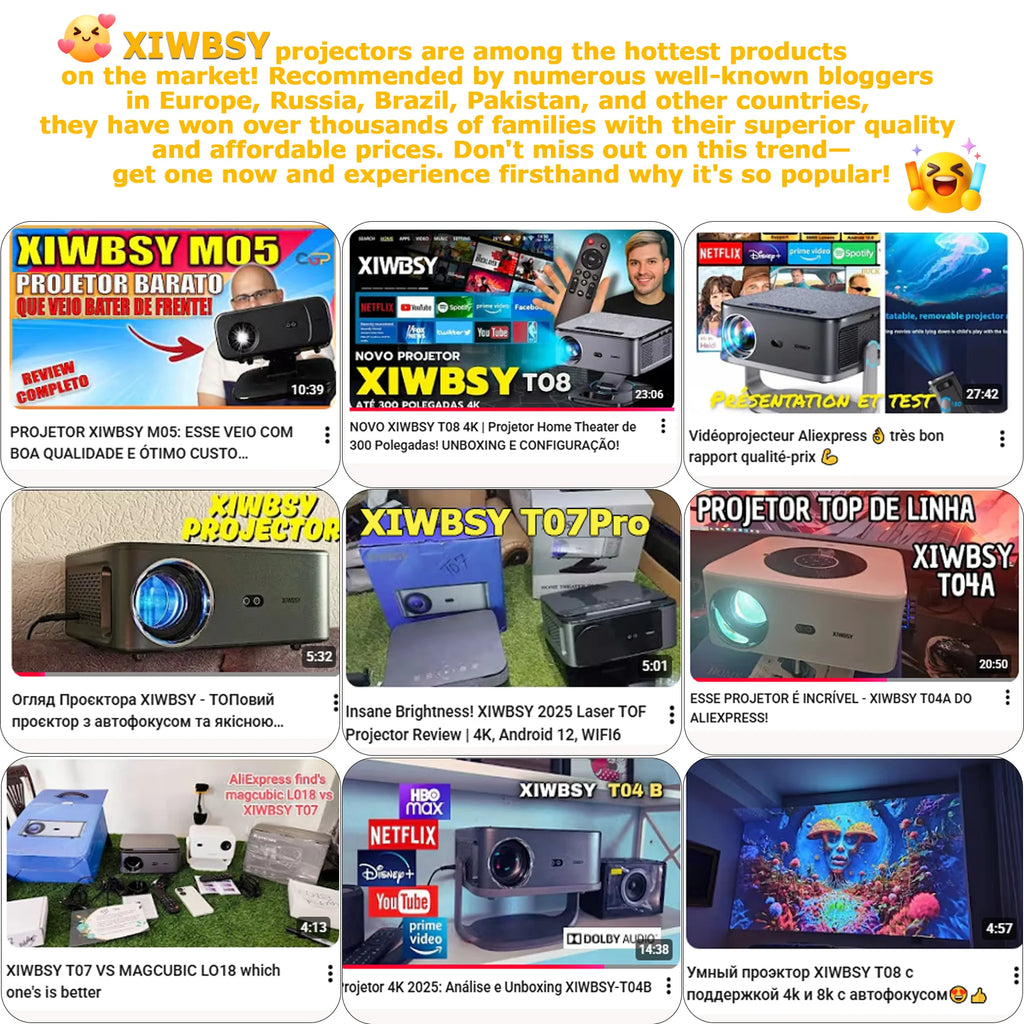 4K Home Cinema Projector Google TV 360° Rotation BT5.4