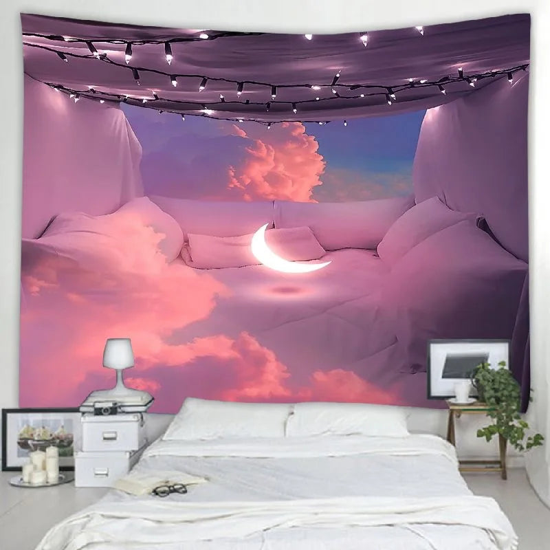 SCENIC WALL TAPESTRY - 100% Polyester, 9 Sizes - Calm Spaces