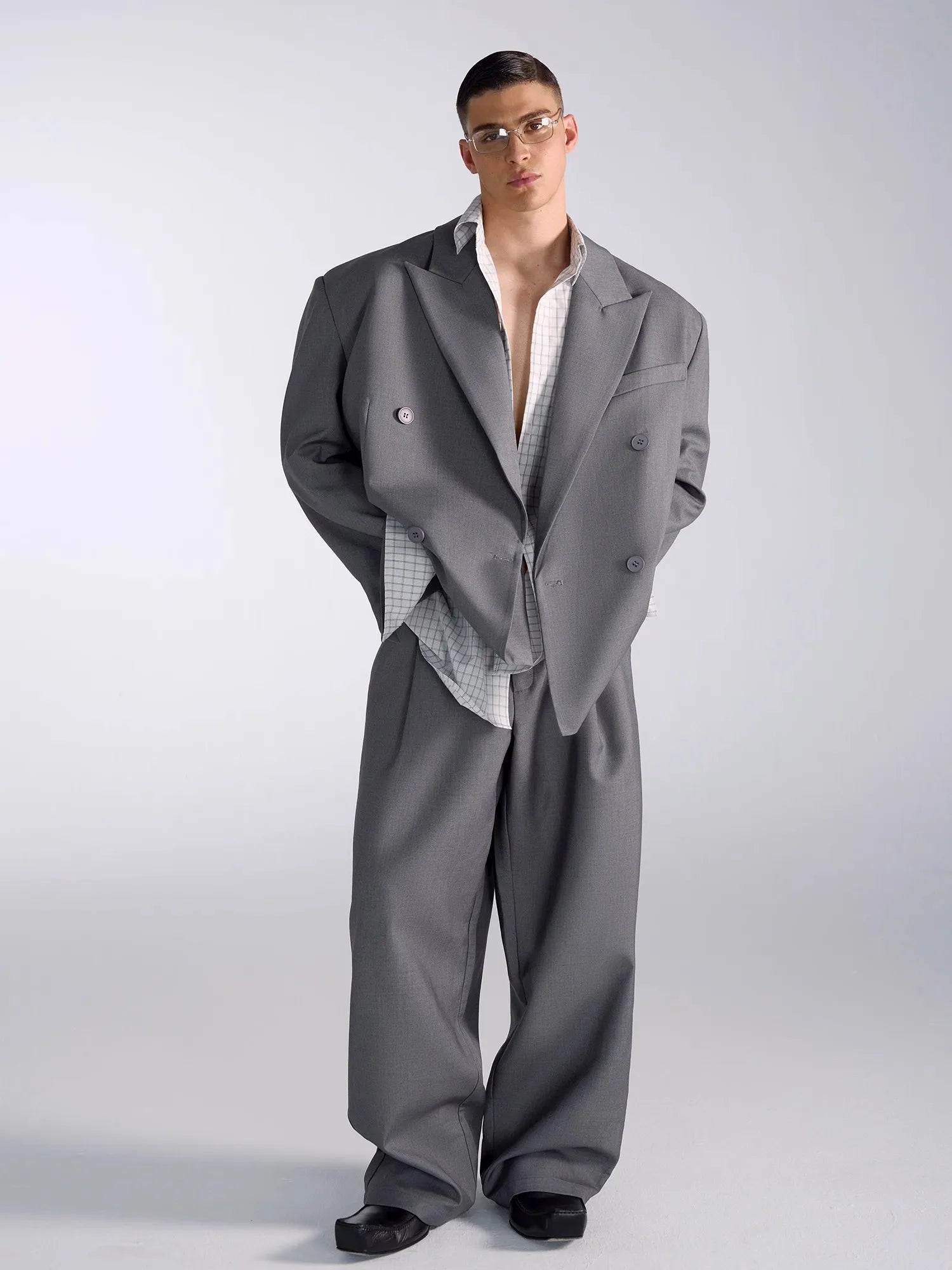 BAGGY HIGH - Men's High Waist Baggy Wide Leg Pants - 2 Colors, XS–XL