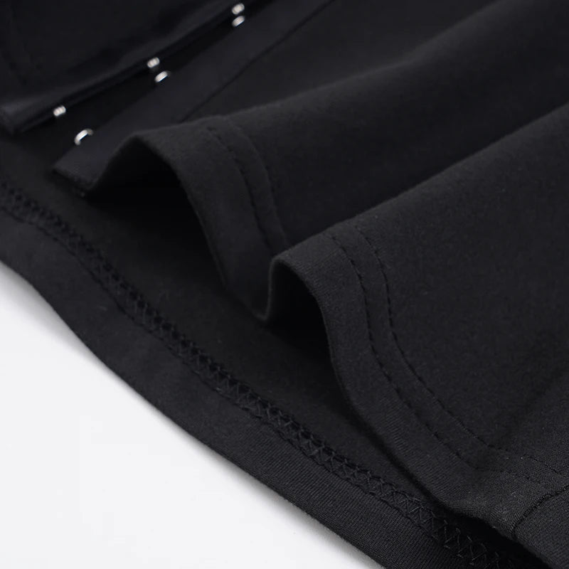SUCHCUTE Y2K Front Button-Down Slim T-shirt Women's Solid Short-Sleeve Tees Going Out Clothes Casual Aesthetic Crop Top Summer