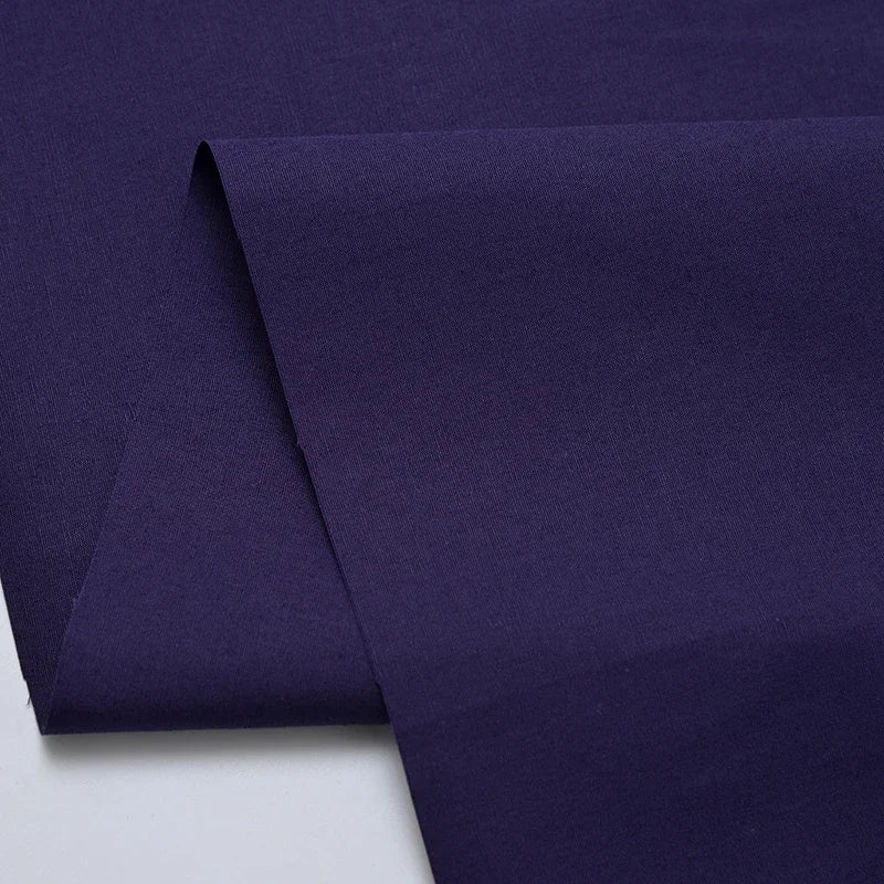 PLAIN COTTON POPLIN FABRIC - 150cm Wide, 46 Solid Colours - Everyday Sewing