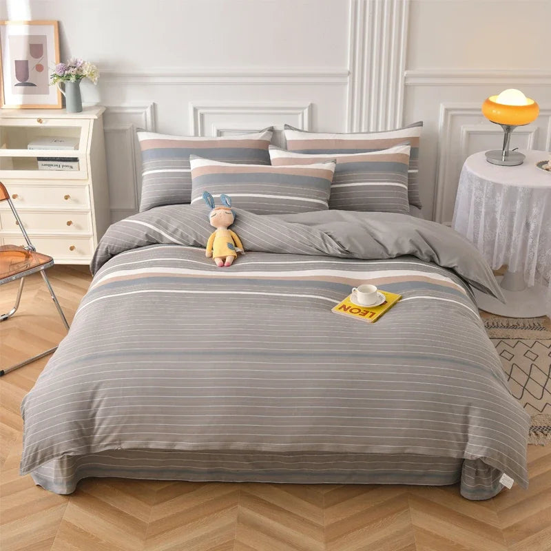 WOVEN ELEGANCE - Yarn-Dyed Duvet Cover - Soft, Fadeless & Hotel-Quality