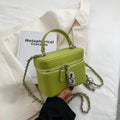 Mini Box Handbag - Chain Crossbody Shoulder Bag