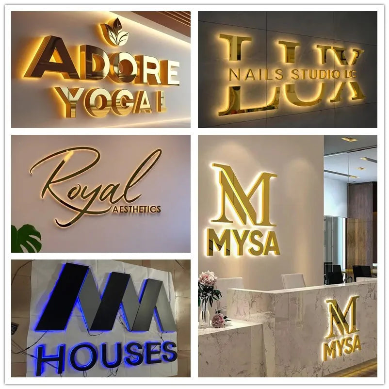 Custom LED Backlit Sign - Business Branding