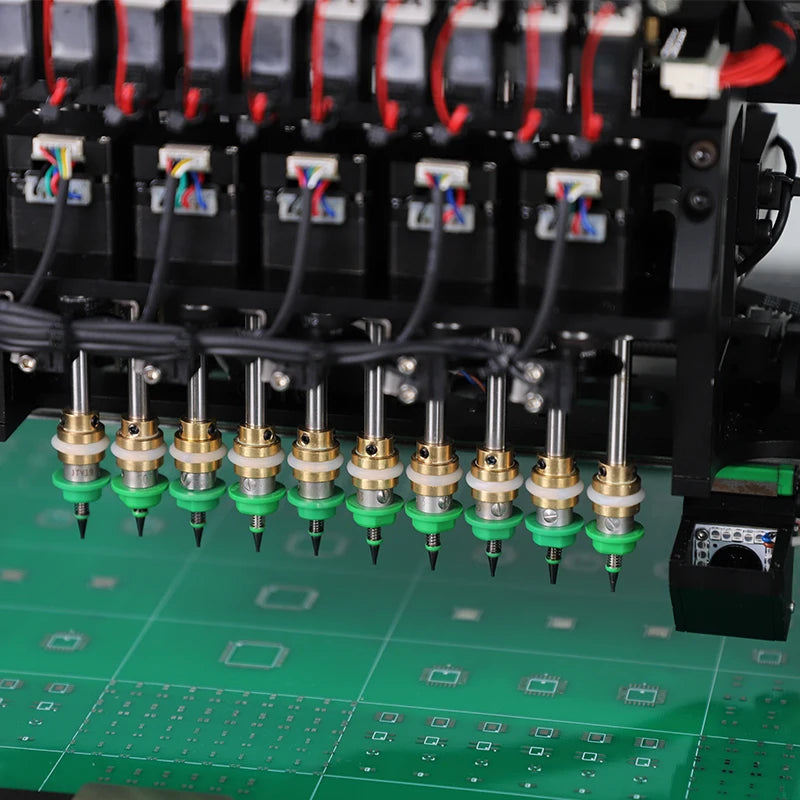 SMT1010 PICK & PLACE MACHINE - 10 Heads, 19000 pcs/h - Full Production Line