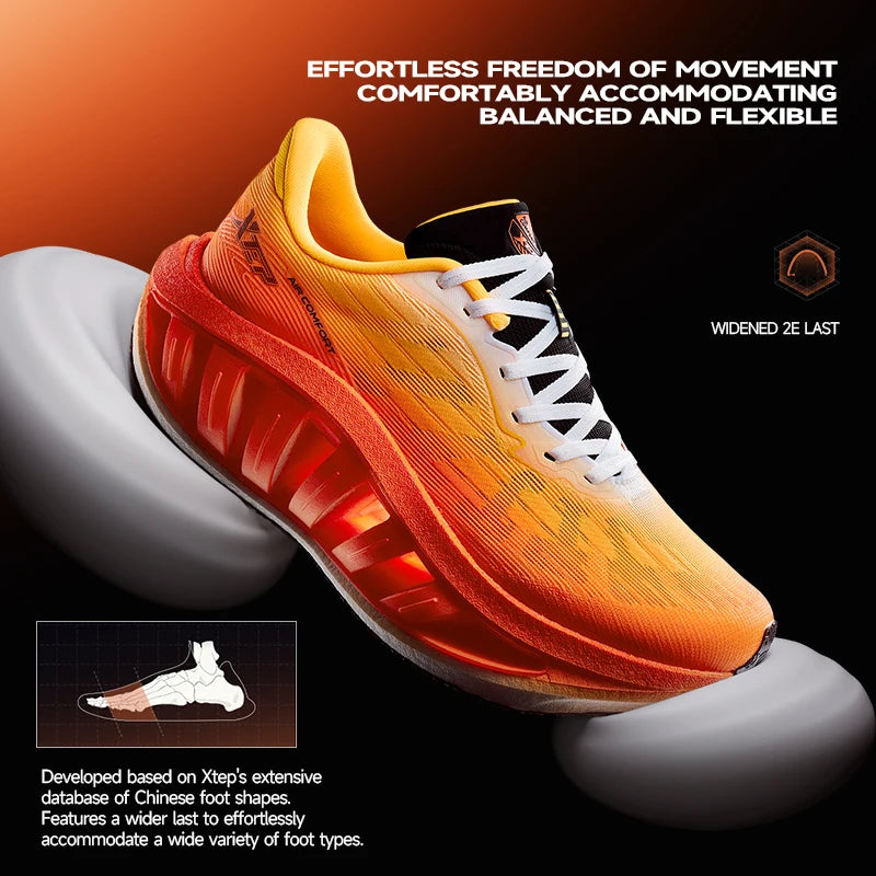 Xtep Light Boat MAX - Men's Lightweight Height-Increasing Running Shoes - Rebound & Propulsion
