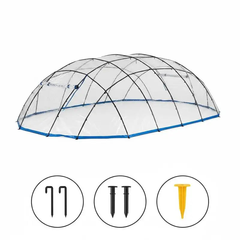POOL DOME - 500 × 250 cm - UV Protection & Heat Retention