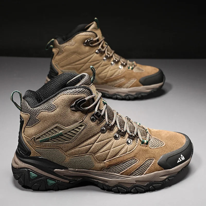 Men's High-Top Hiking Trekking Boots - Outdoor Tactical Combat Winter Boots