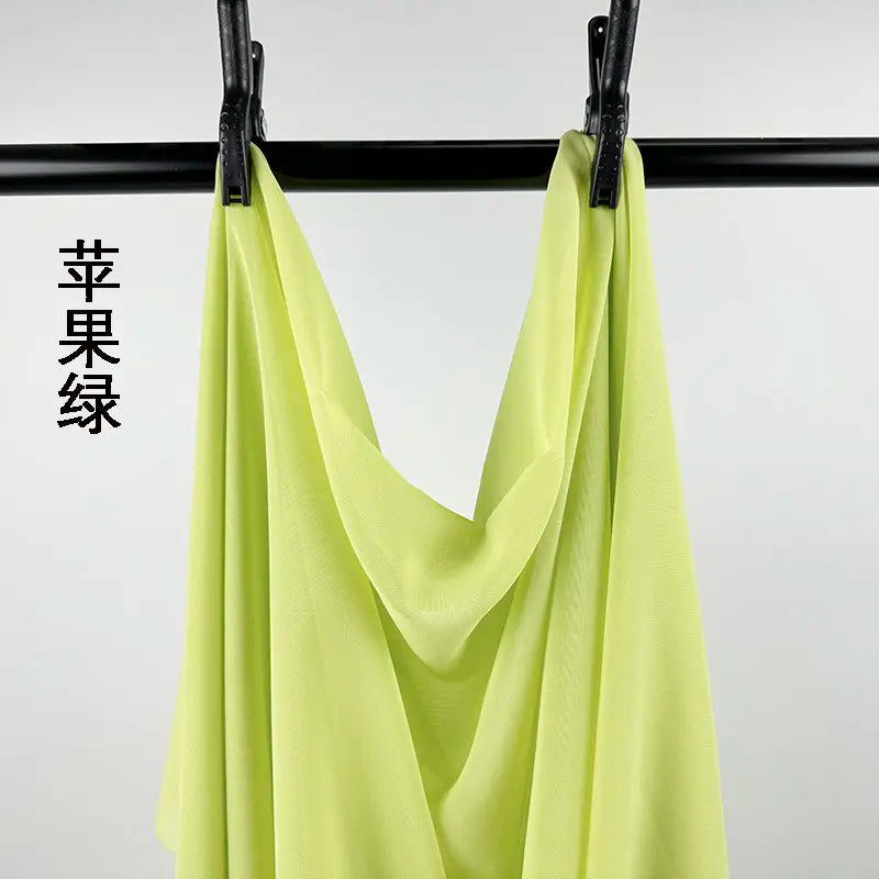 100D CHIFFON FABRIC BY THE METER - Soft Woven Sheer, 55 Colors - Make It Yours