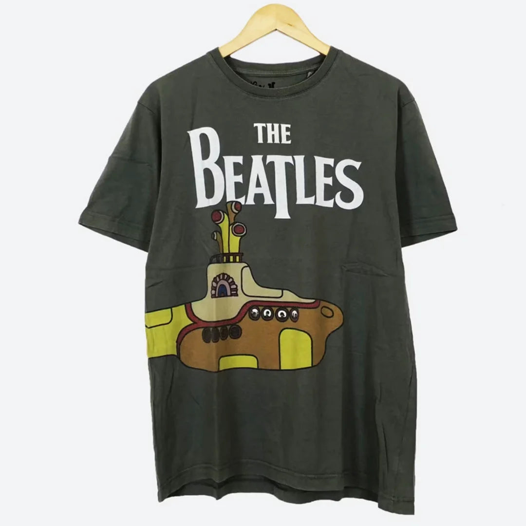 The Beatles T-Shirt Union Jack Vintage Rock Retro Tee