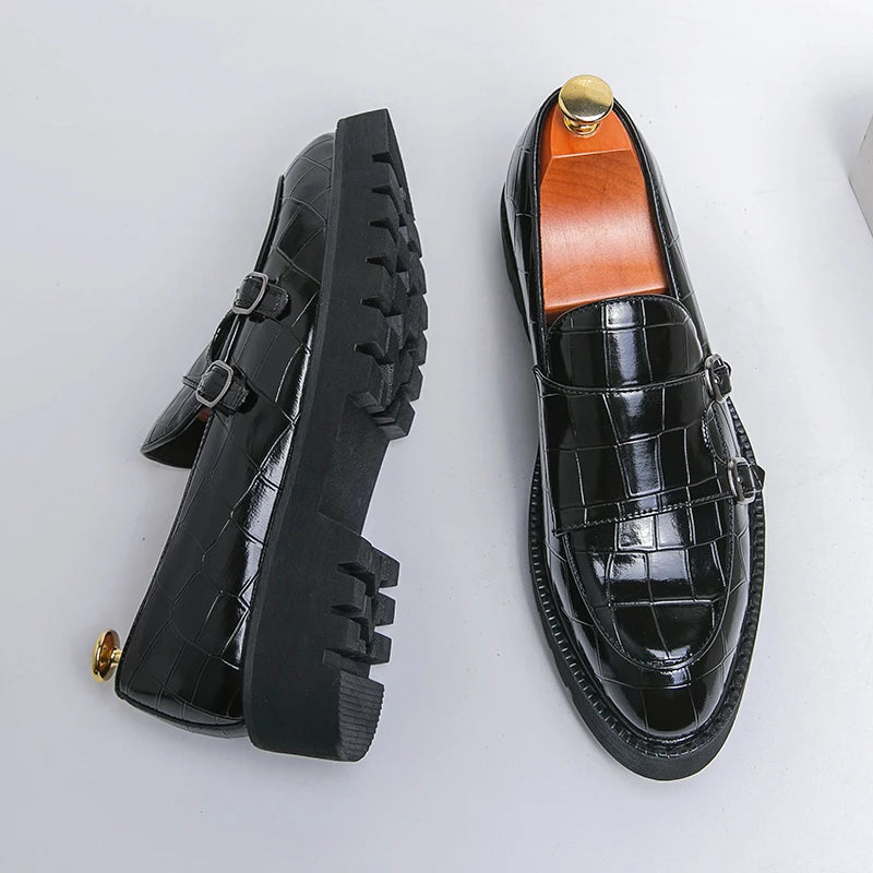 BRIT LOAFER - Men's Genuine Leather Business Casual Loafers - Slip-On British Style Plus Size Shoes
