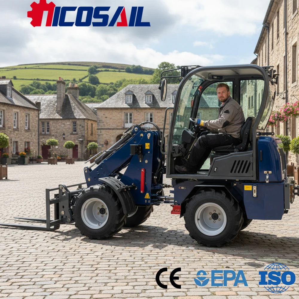 TELESCOPIC LOADER - 0.8 t Load, High Reach - Compact Site Utility