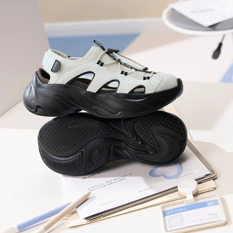 361 Degrees Women's Sandals Outdoor Thick-soled Breathable Non-Slip Casual Trendy Comfortable Soft Female Slippers 682526715