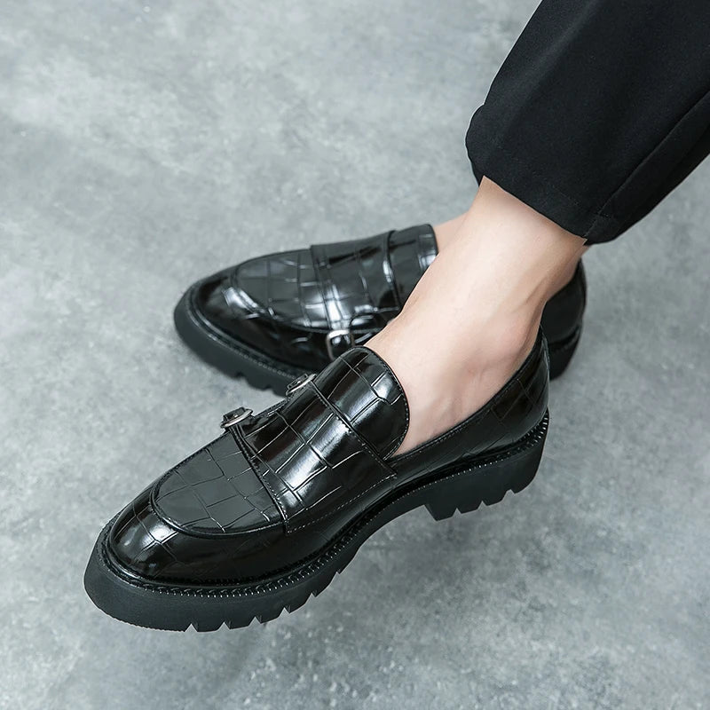 BRIT LOAFER - Men's Genuine Leather Business Casual Loafers - Slip-On British Style Plus Size Shoes