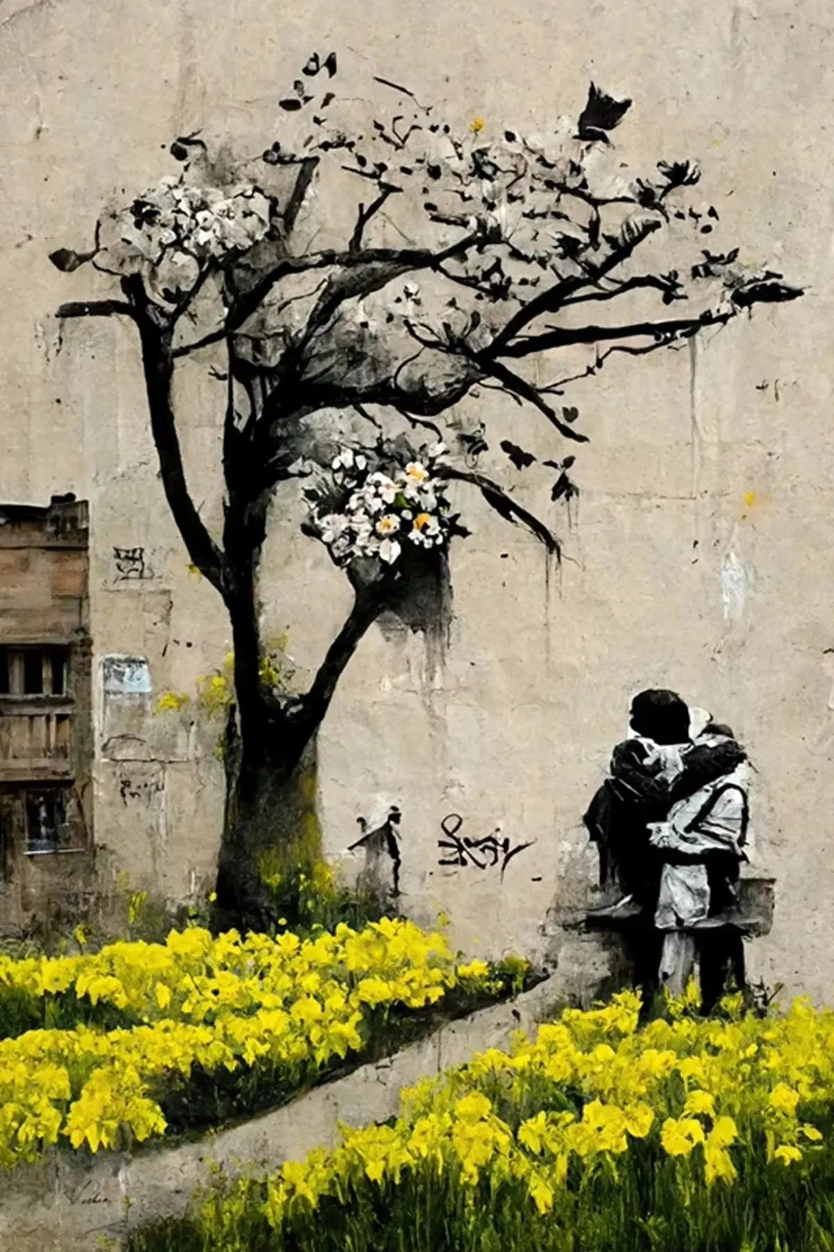 BANKSY BALLOON CANVAS PRINT - Unframed - Pop Art Decor