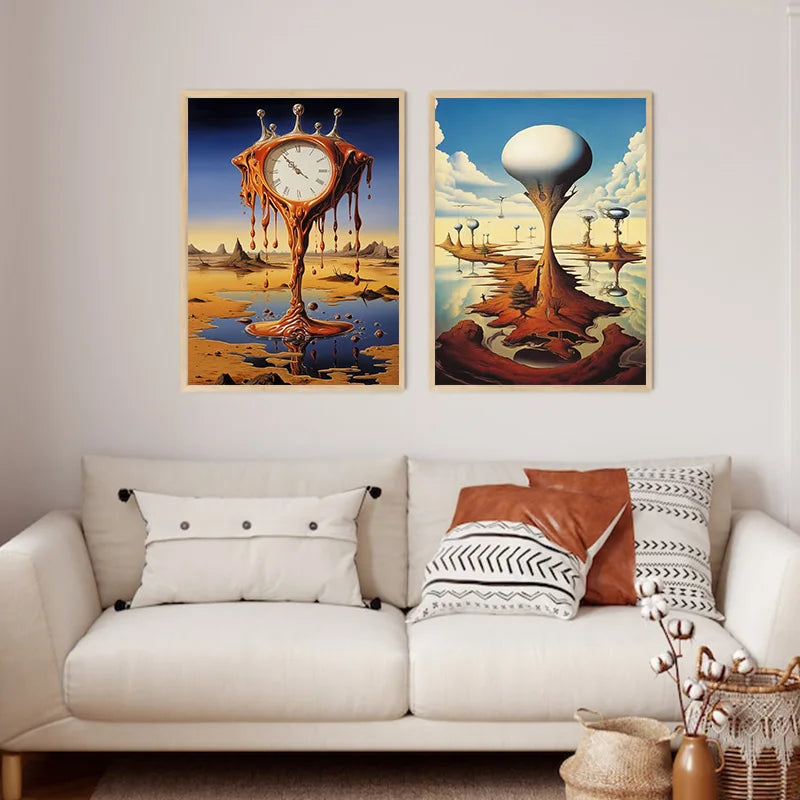 DALI CANVAS PRINTS - Unframed - Surrealist Wall Art