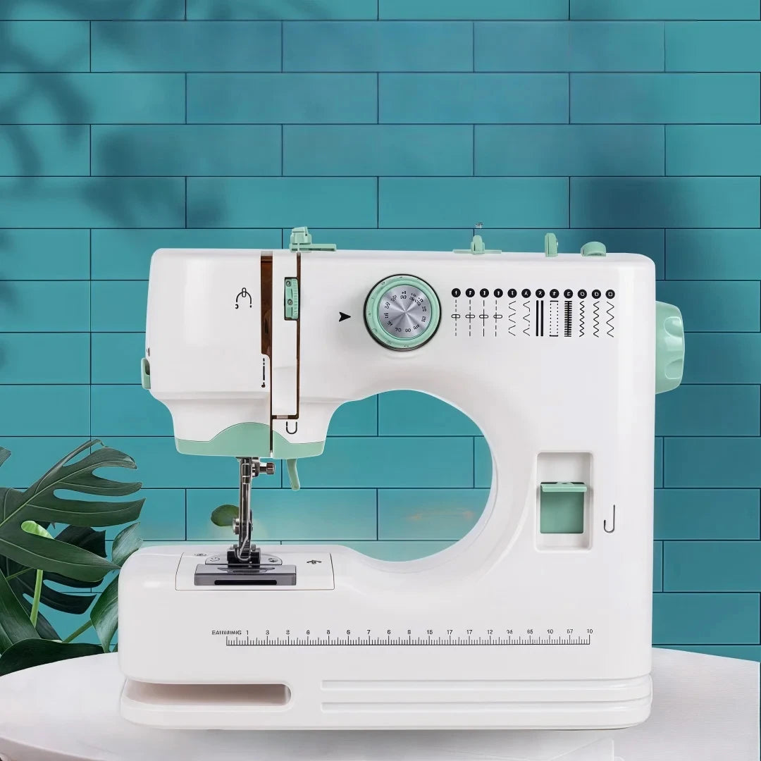 Mini Sewing Machine – 12 Stitches, LED, Foot Pedal